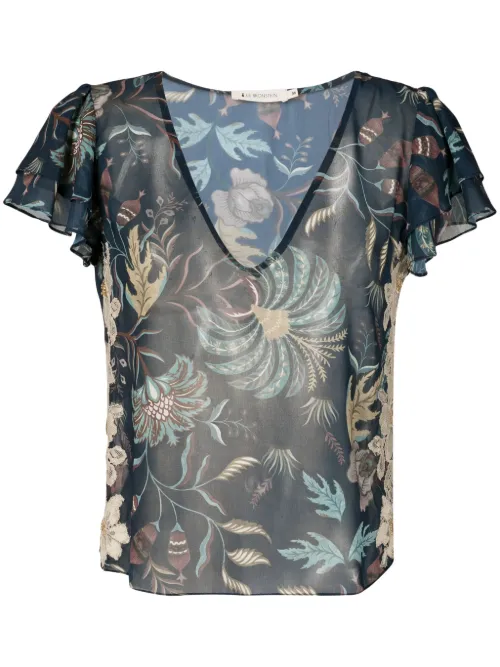 Blouse Aisha à fleurs - Lethicia Bronstein - Modalova