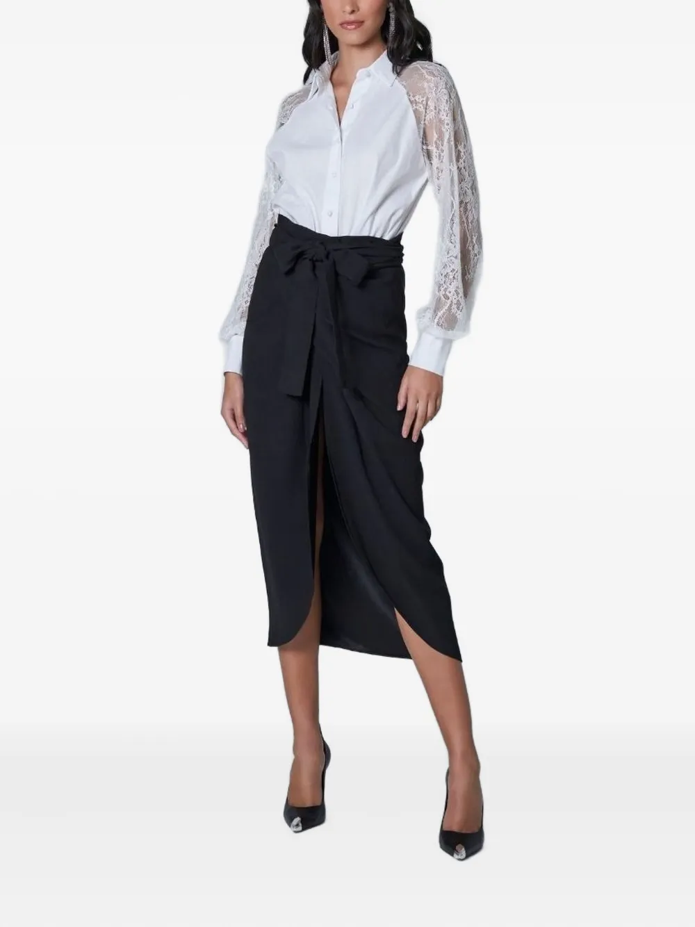 Lethicia Bronstein Alika Pencil Skirt In Black