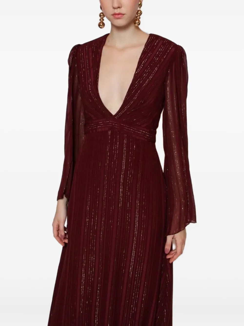 Lethicia Bronstein Atala Striped Dress In Red