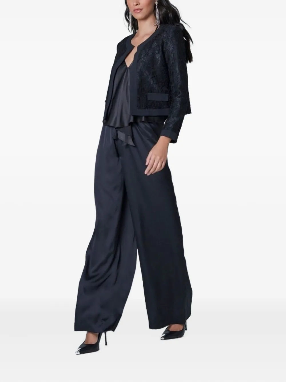 Lethicia Bronstein Wide-leg Trousers In Black