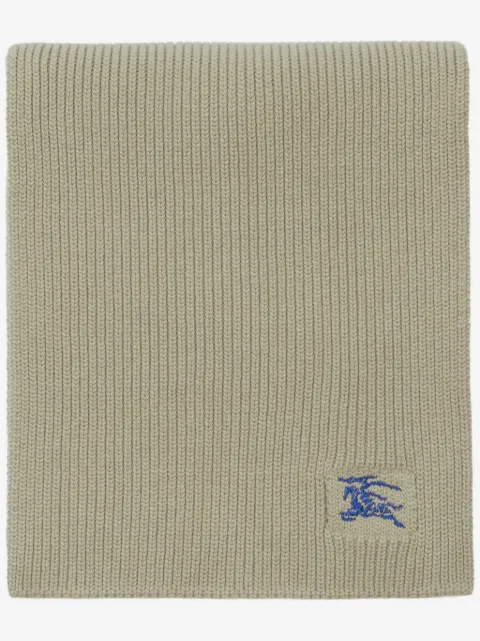 Burberry EKD-embroidered cashmere scarf