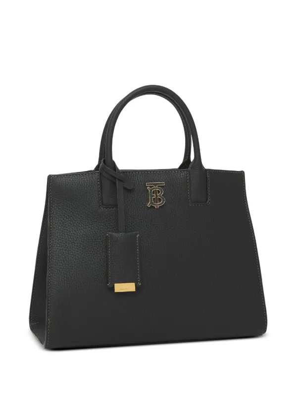 【送料&関税込】Burberry Frances Handbag Burberry Frances logo-plaque Tote Bag | Black | FARFETCH