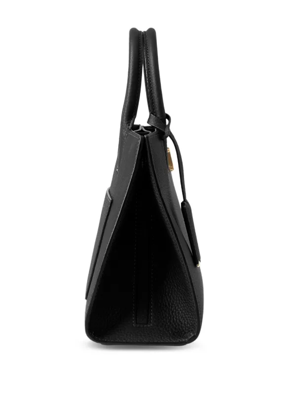 Burberry Frances logo-plaque Tote Bag | Black | FARFETCH