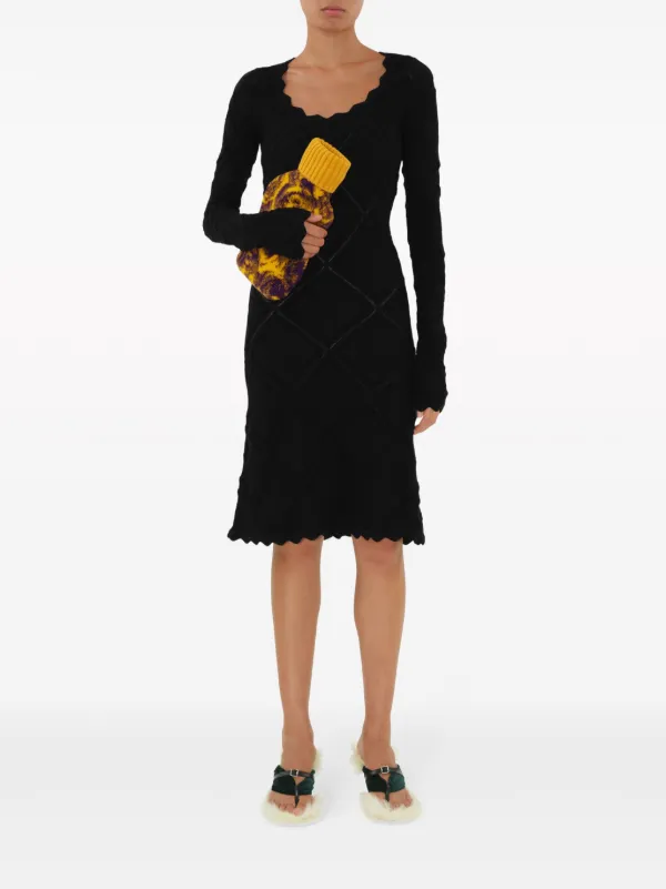 Burberry wool 2024 knit dress