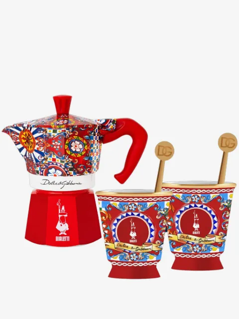 Dolce & Gabbana set de cafetera art déco Moka Express de Dolce & Gabbana x Bialetti de 62g
