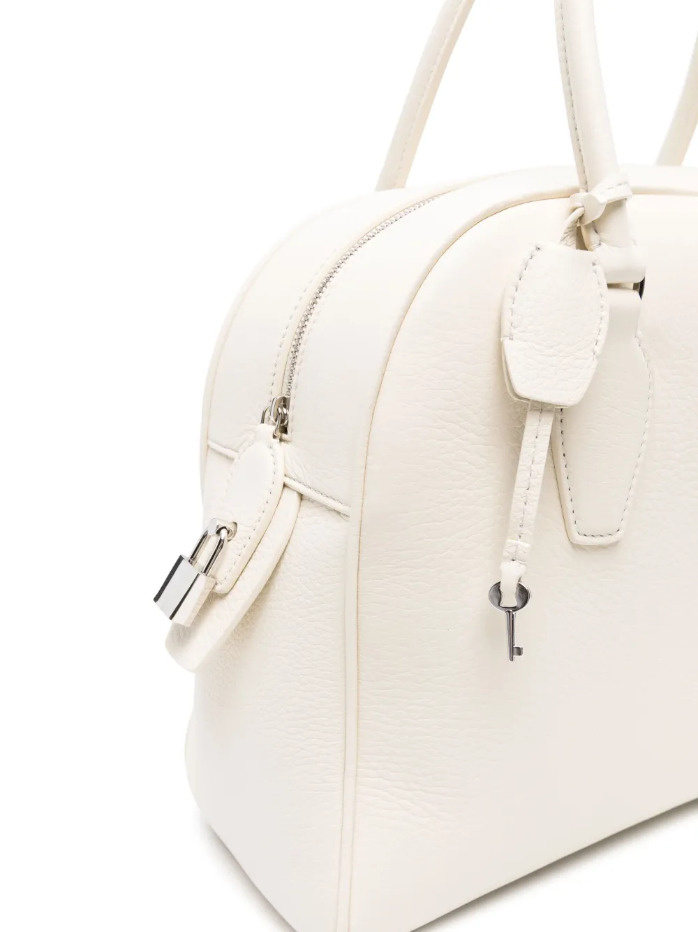 The Row India 12.00 leren shopper Beige