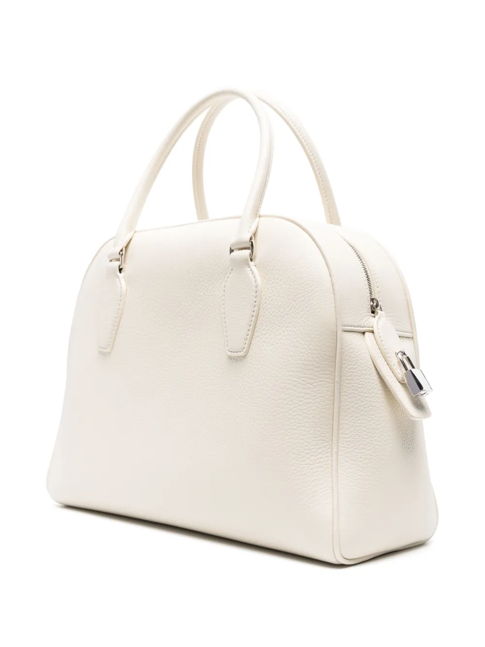 The Row India 12.00 leren shopper Beige