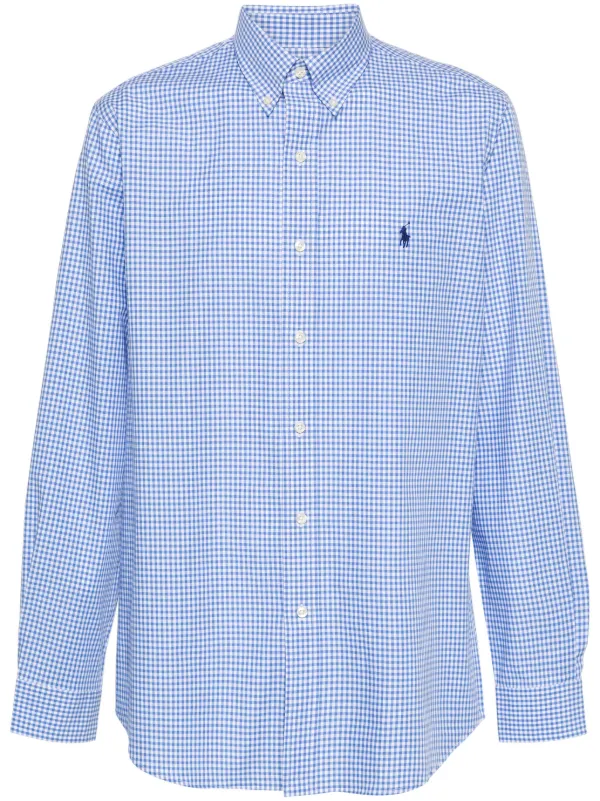 Polo Ralph Lauren Polo Pony Checked Polo Shirt | Blue