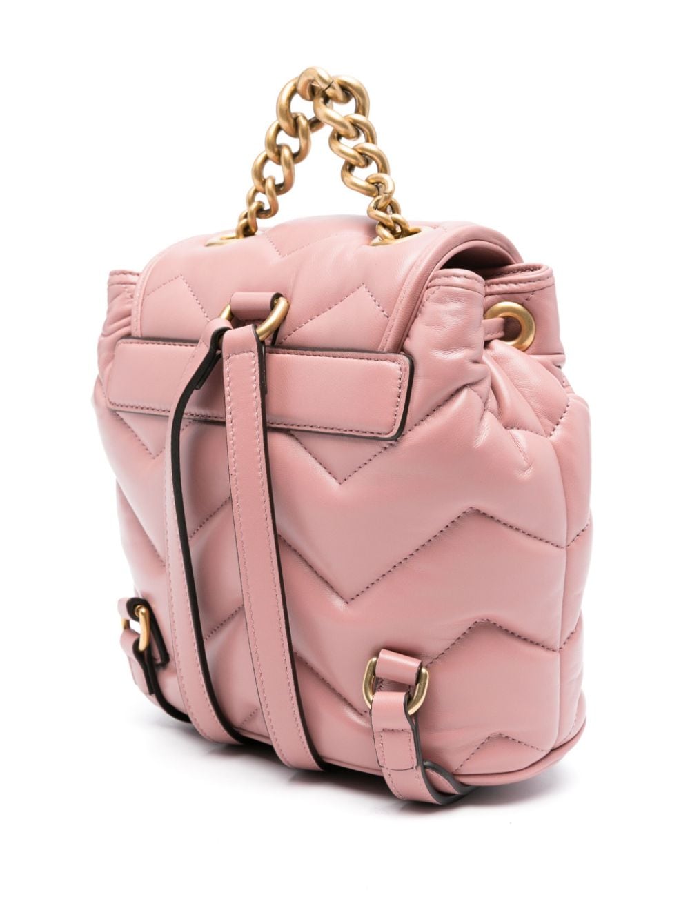 Shop Gucci Gg Marmont Backpack In Pink