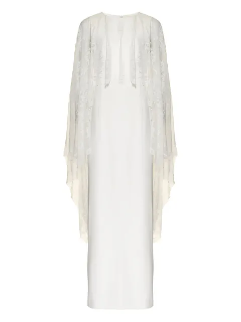 Lethicia Bronstein Andrey lace-cape dress