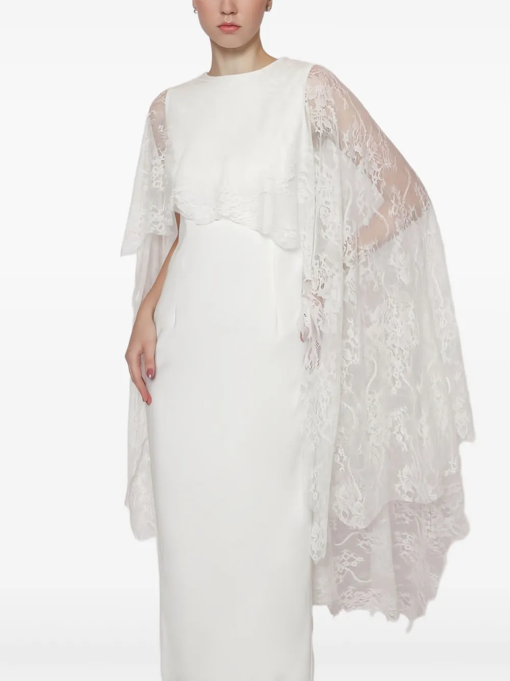 Lethicia Bronstein Andrey lace-cape dress | Evening Dresses | Image 2