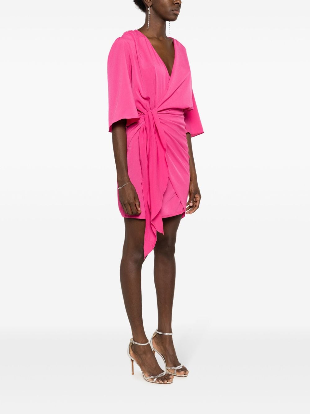 Shop Lethicia Bronstein Aslan Asymmetric Minidress In Pink