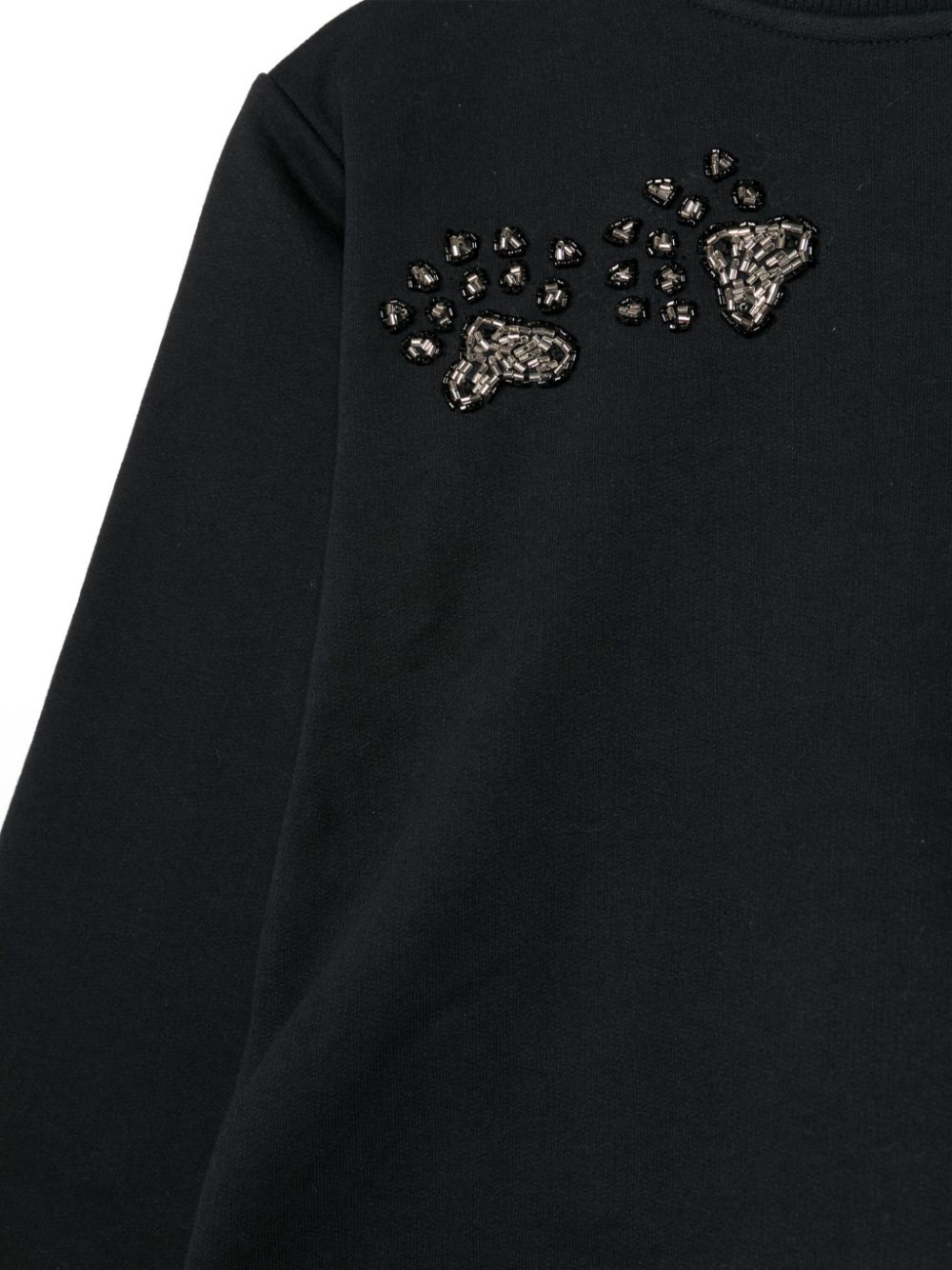 Shop Lethicia Bronstein Tiger Bead-embellished Jersey Tracksuit In Black