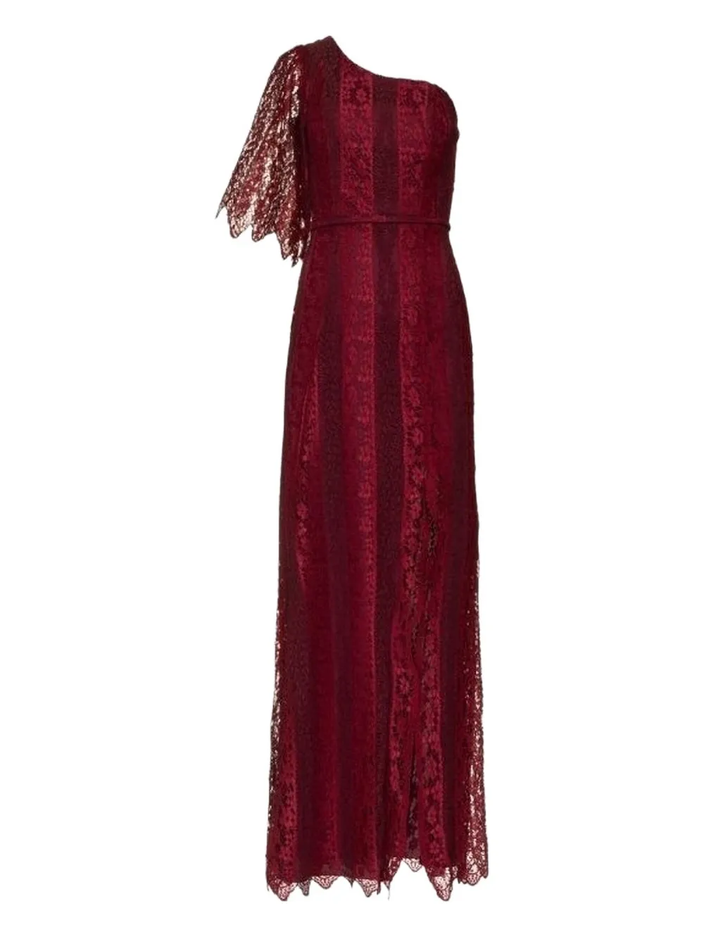 Lethicia Bronstein Alva One-shoulder Lace Dress In Red