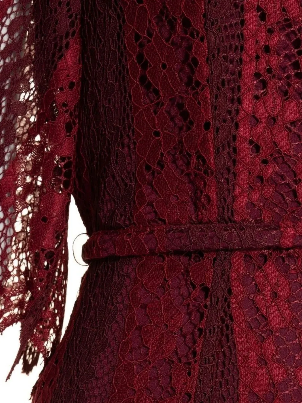 Lethicia Bronstein Alva One-shoulder Lace Dress In Red