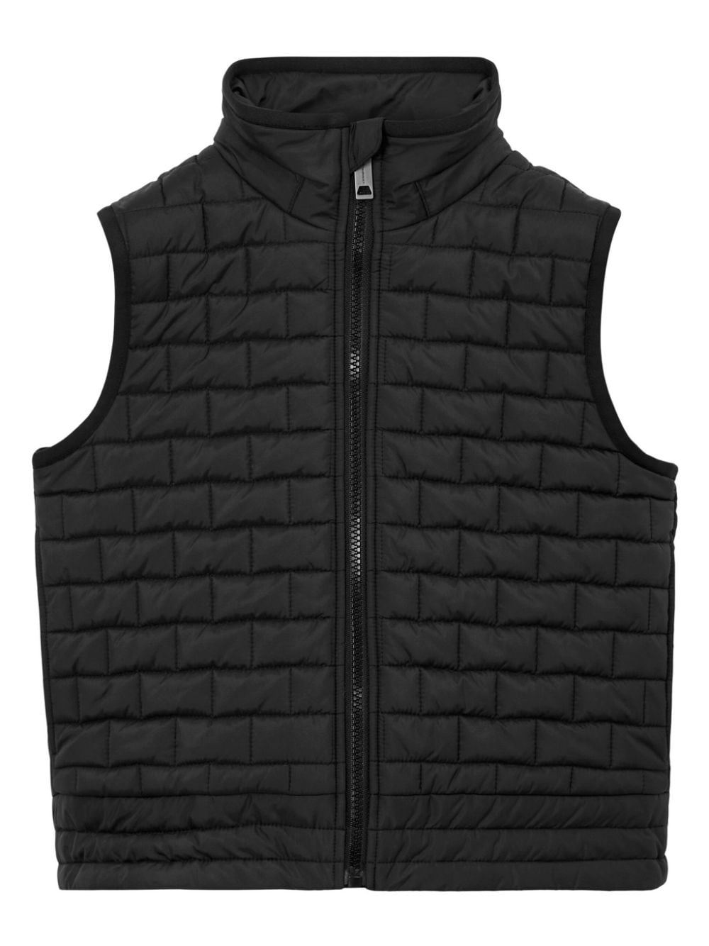 BURBERRY COLLEGE-PRINT QUILTED GILET