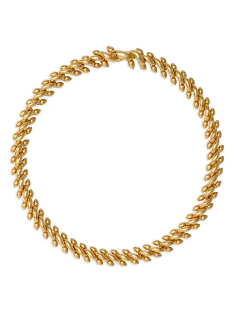 Burberry Spear logo雕刻链式项链