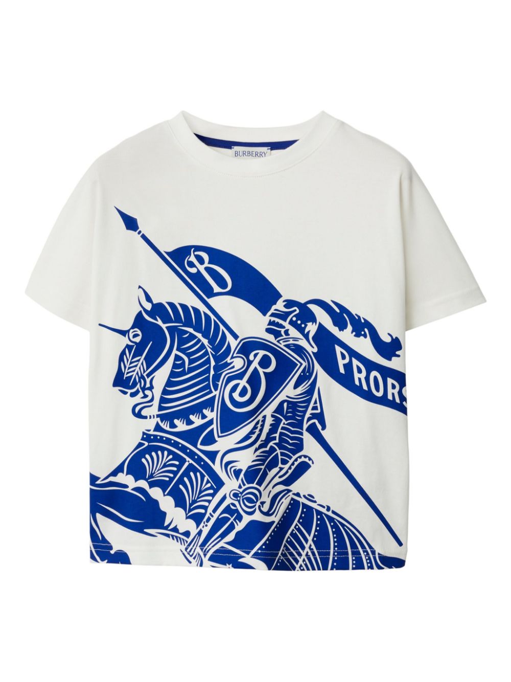 Shop Burberry Ekd-print Cotton T-shirt In Weiss