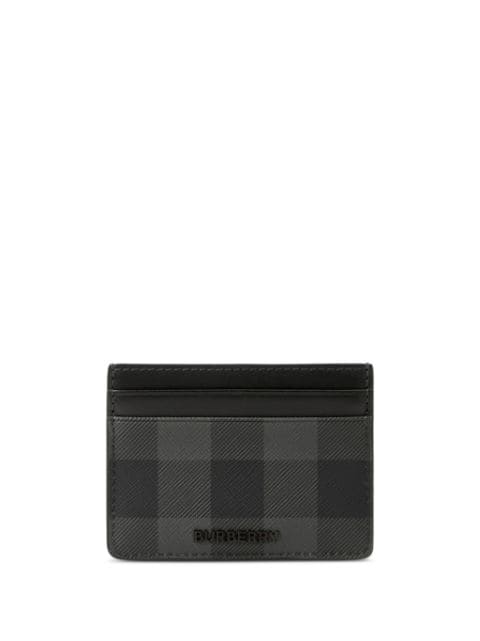 Burberry check-pattern card holder
