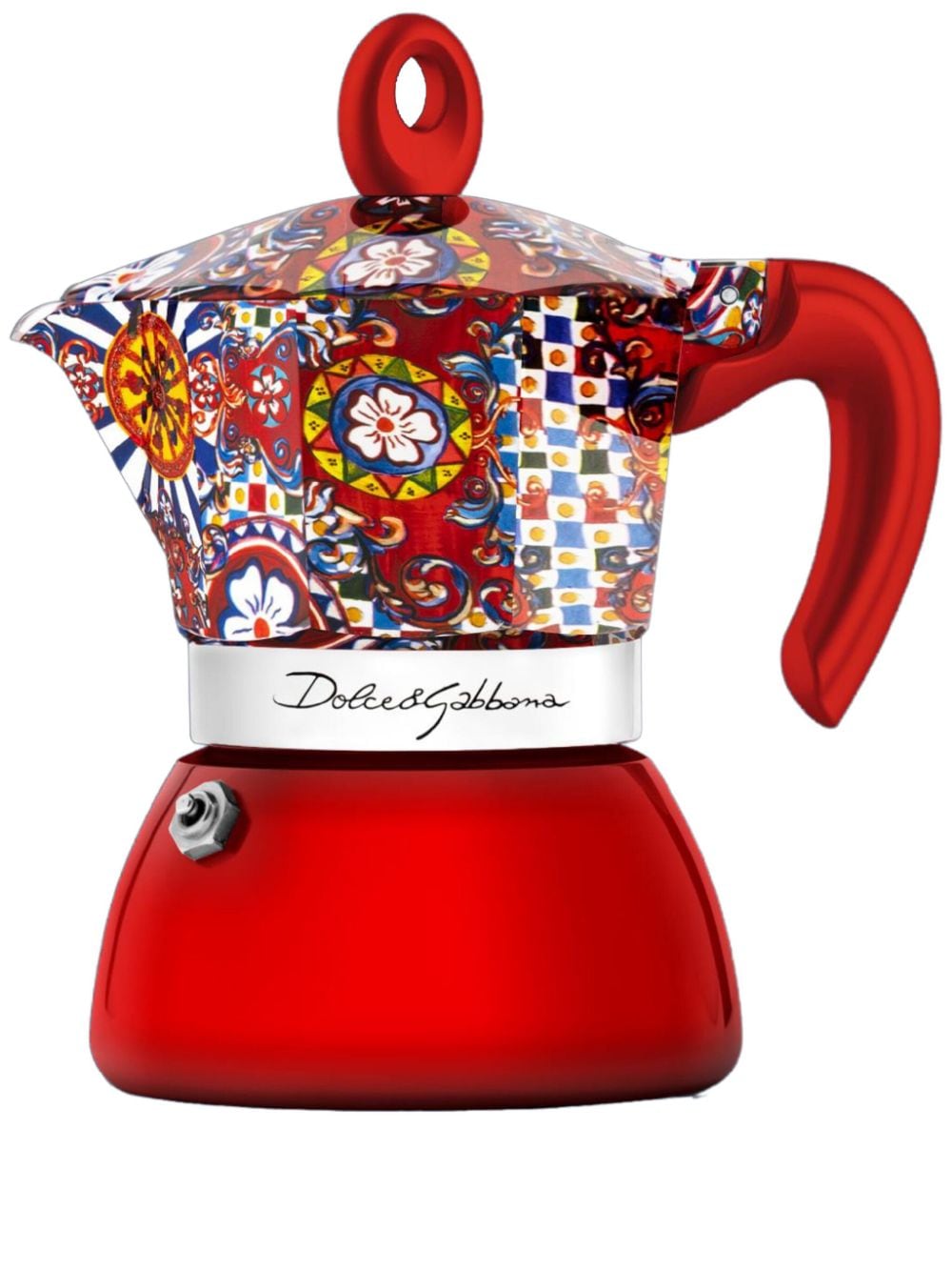 Dolce & Gabbana X Bialetti Moka Induction Kaffeekocher 2 Tassen In Red