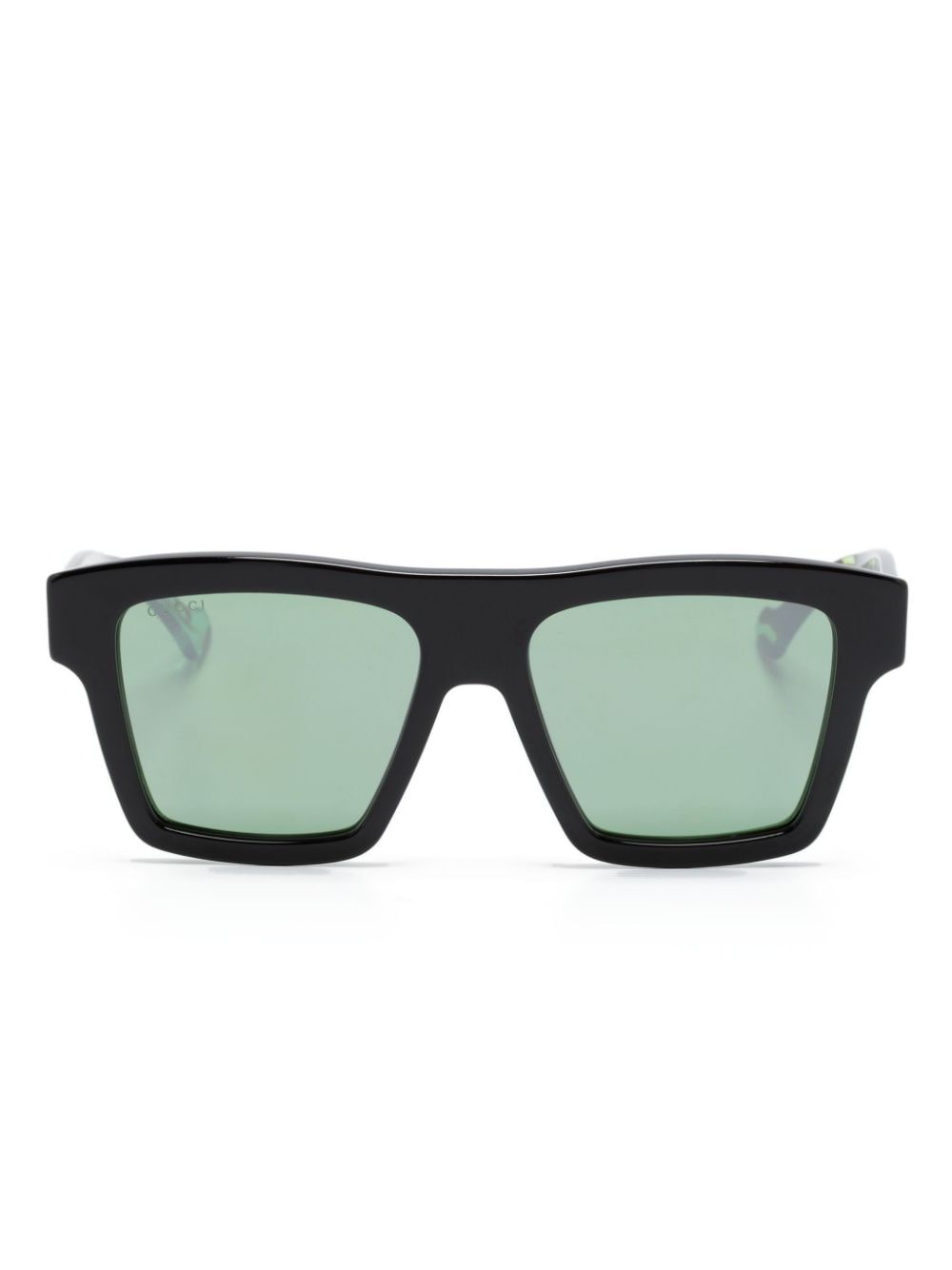 Gucci Tortoiseshell Square-frame Sunglasses In Black