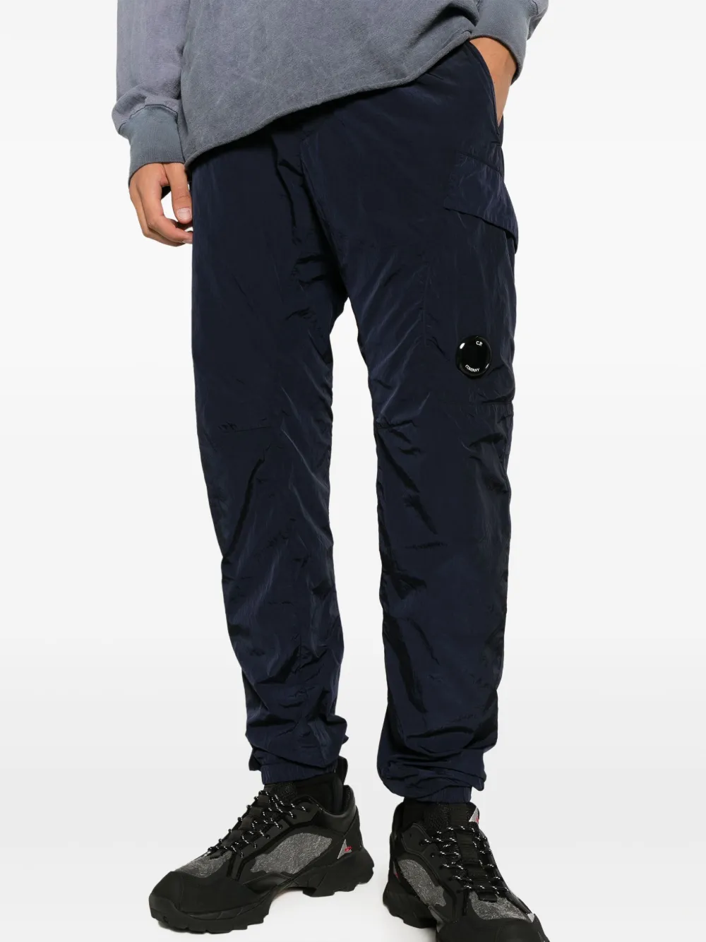 C.P. Company Broek met toelopende pijpen Blauw