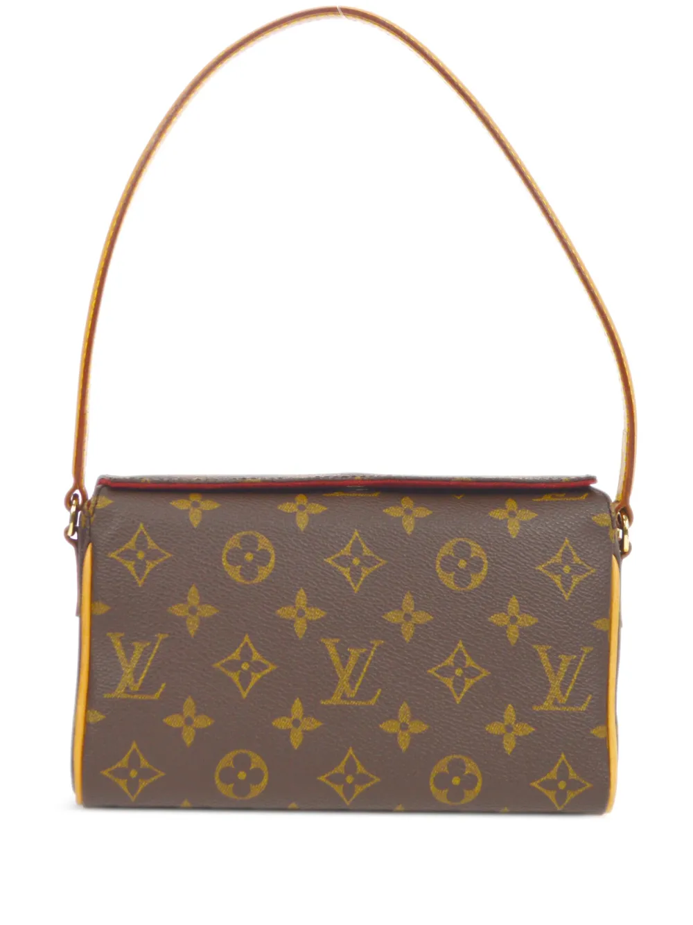 LOUIS VUITTON Recital Brown Monogram LV Shoulder Hand Bag Size Mini