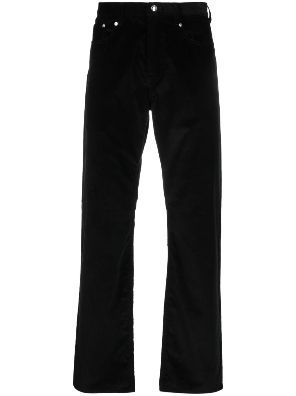 mid-rise straight-leg trousers