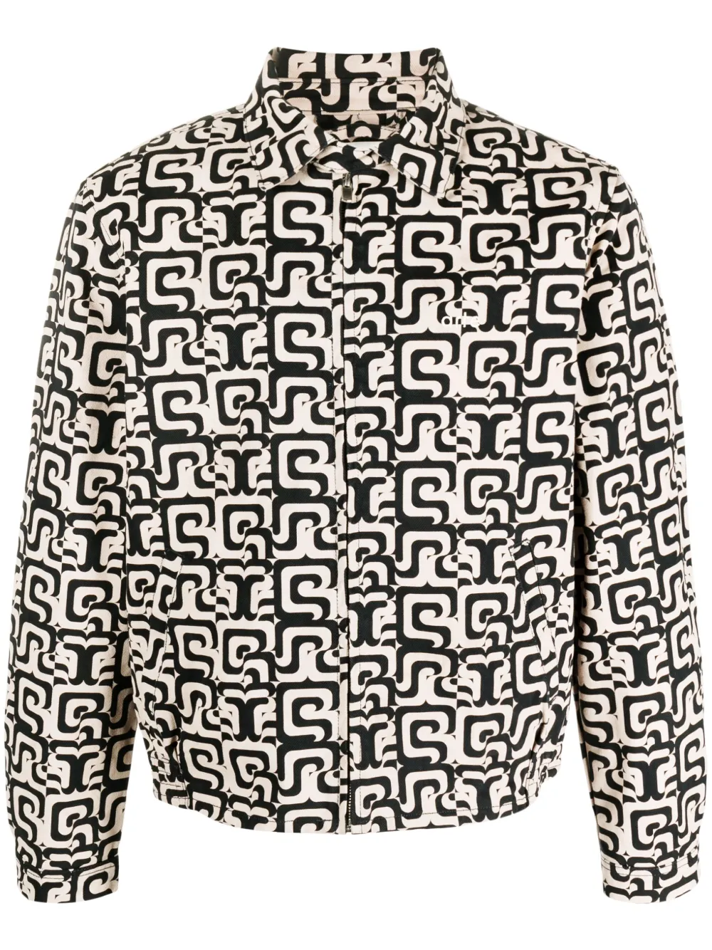 ARTE Jonas jacquard denim jacket – Neutrals