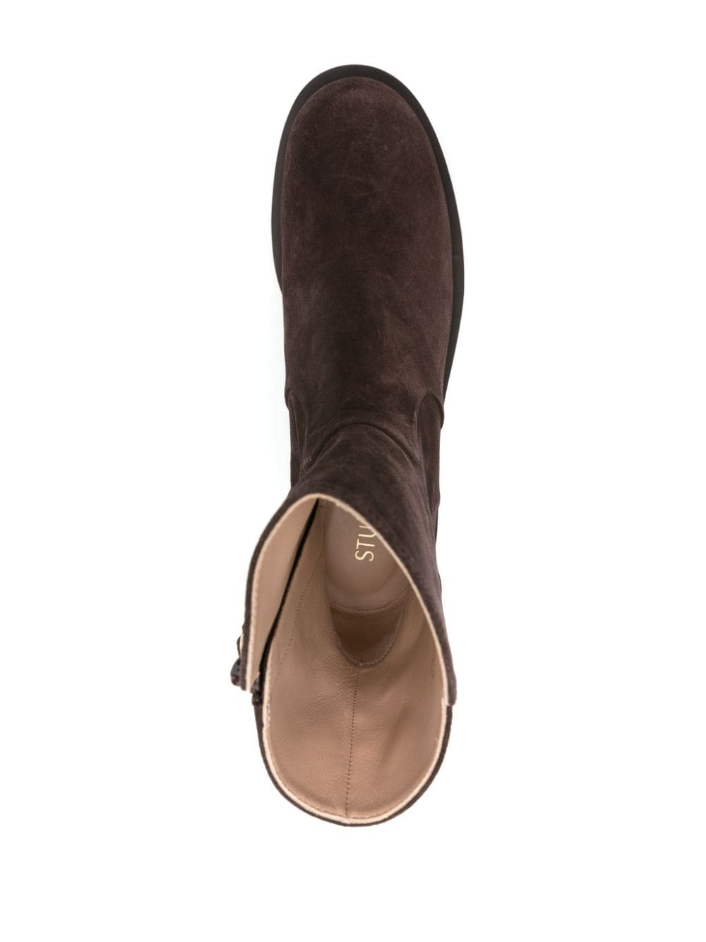 Shop Stuart Weitzman 5050 Bold Suede Boots In Brown