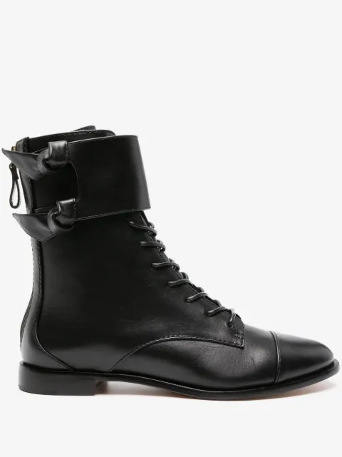 Alexandre Birman almond-toe leather boots