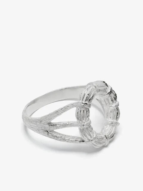 Bleue Burnham mini British Willow sterling silver ring