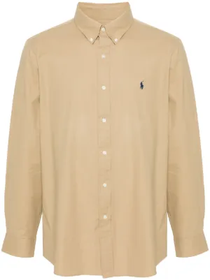 Polo Ralph Lauren ロゴ リネンシャツ | ブラウン | FARFETCH JP