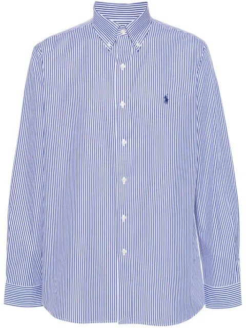 Polo Ralph Lauren camisa con logo bordado y motivo de rayas