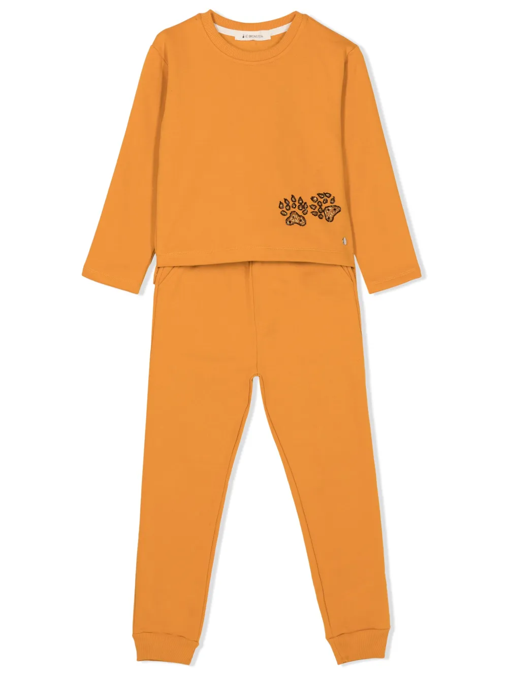 Lethicia Bronstein bead-detailing cotton blend tracksuit | Yellow | Image 1