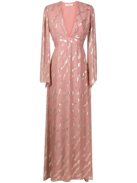 Lethicia Bronstein Atala embroidered silk gown