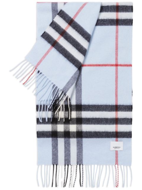 Burberry checked cashmere scarf Men