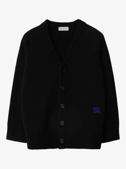 Burberry Kids EKD-patch wool cardigan