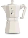 Bialetti Moka Express lasered-Alfonso coffee maker (187g) - White