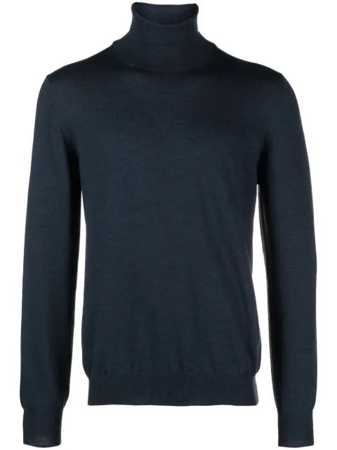 Barba pull en laine vierge à col roulé