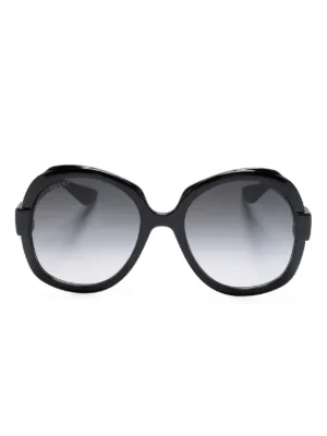 Gucci Eyewear オーバーサイズ サングラス | ブラック | FARFETCH JP