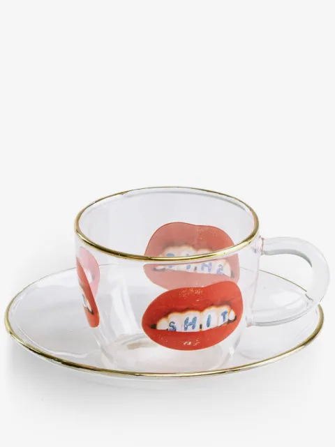 Seletti graphic-print coffee cups (set of two)
