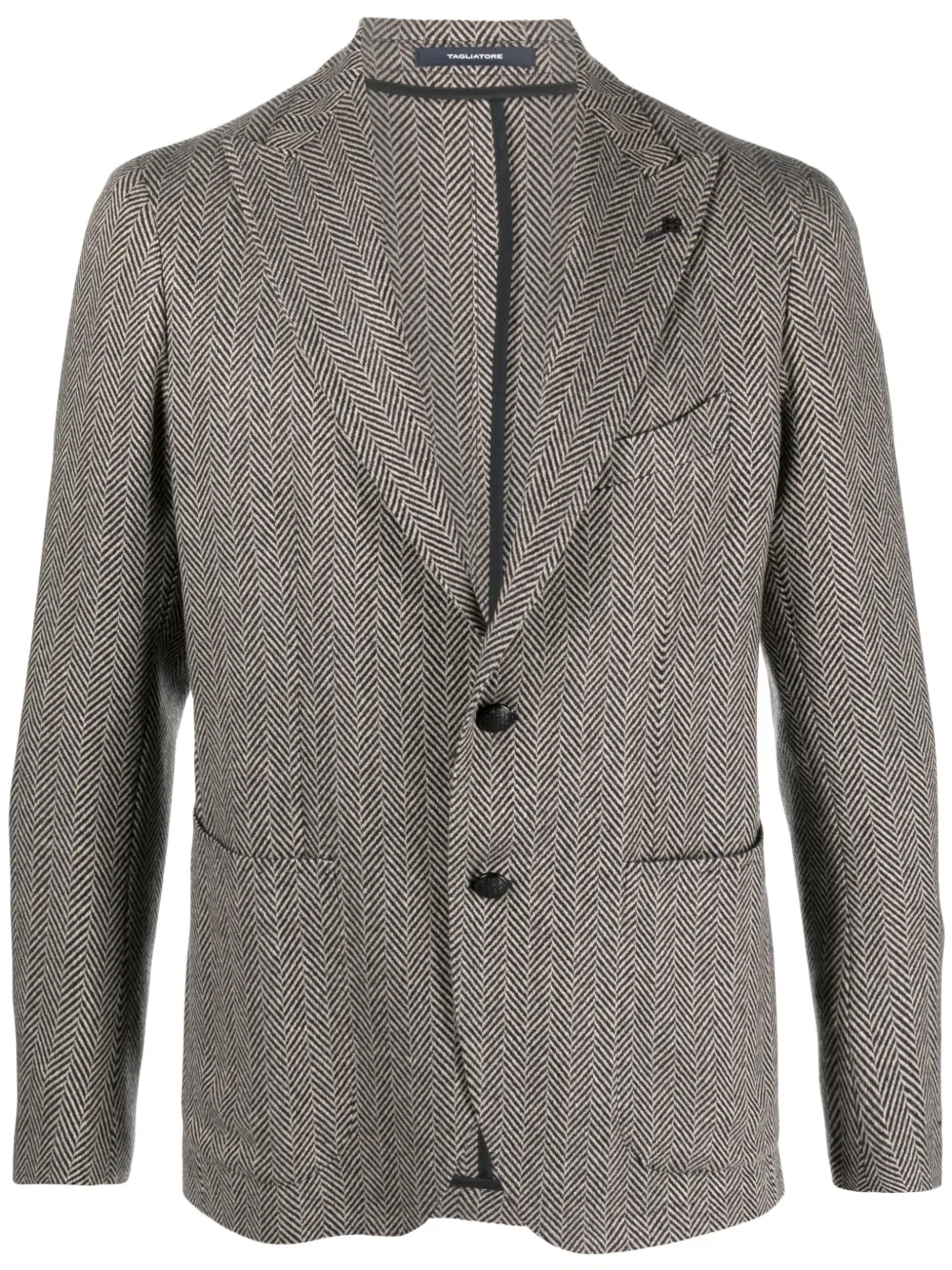 Tagliatore Blazer met enkele rij knopen Beige