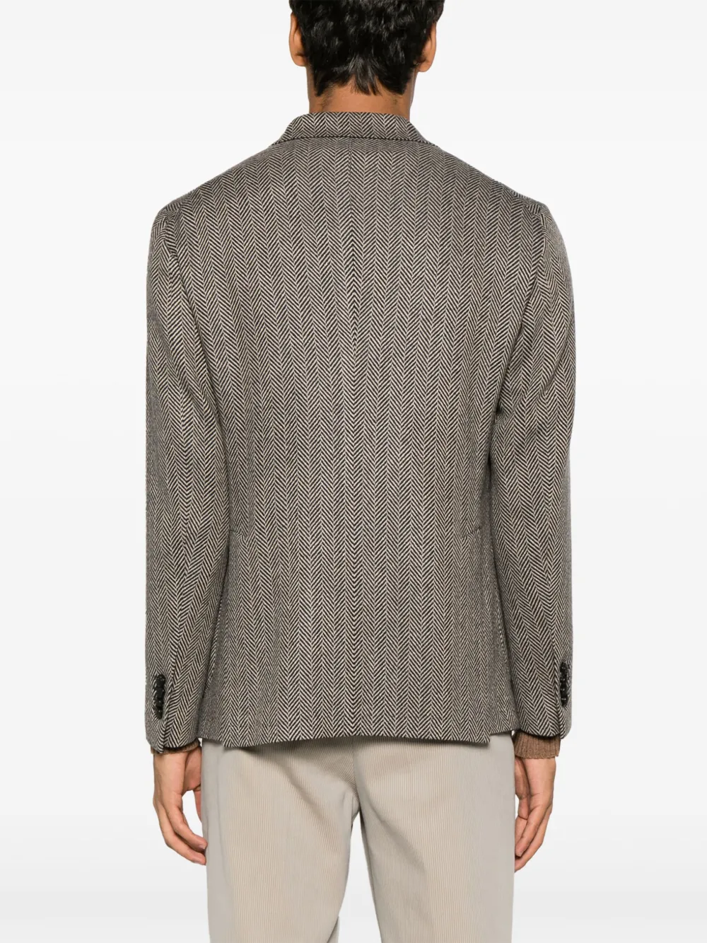 Tagliatore Blazer met enkele rij knopen Beige