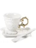 Seletti Wares embossed-baroque coffee cups (set of two) - White