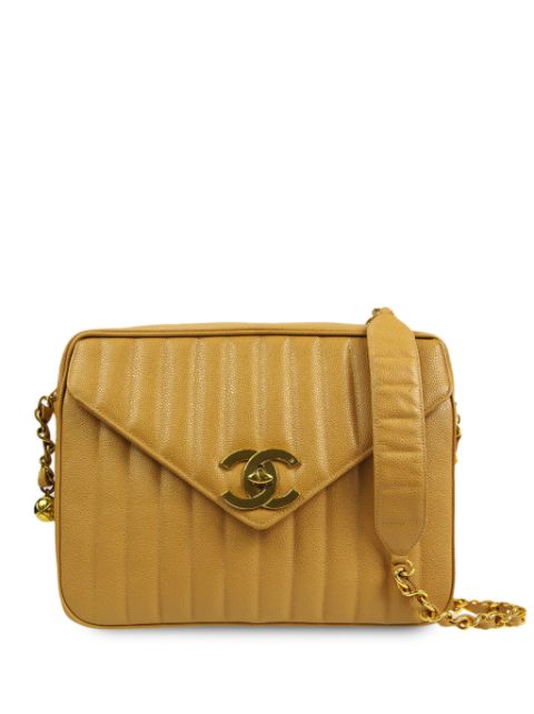 Affordable HOT SALE CHANEL 1995 Mademoiselle-quilted shoulder bag Women