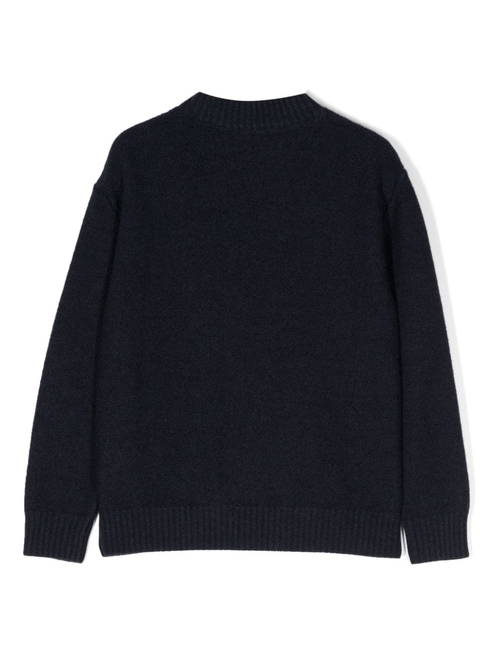 Shop Fay Cable-knit Wool Jumper In Blue