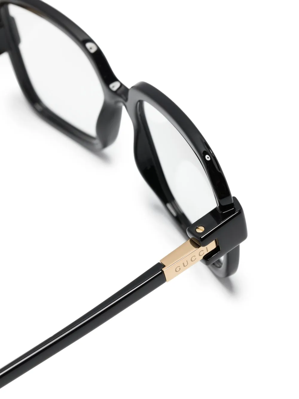 Gucci Eyewear GG zonnebril met oversized montuur Zwart