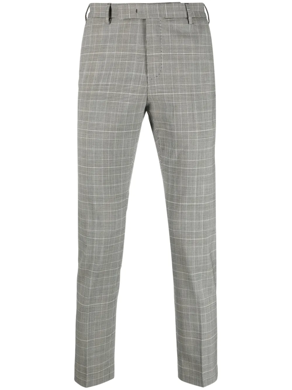 PT TORINO CHECK-PRINT SKINNY-LEG TROUSERS