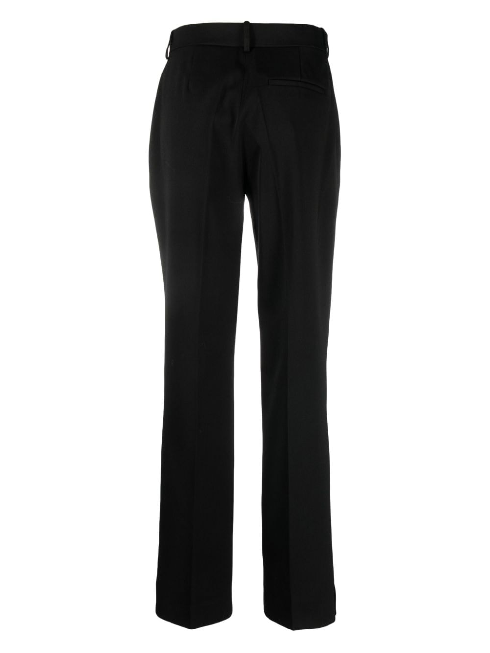 Shop Rohe Pressed-crease Tailored Trousers In Black